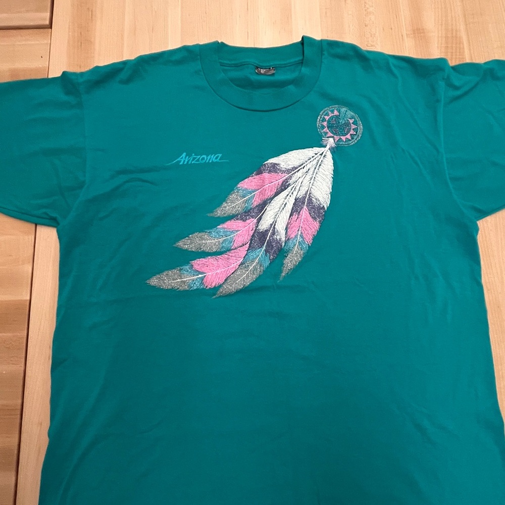 ✨ Authentic Vintage 90s Turquoise Dreamcatcher Shirt ✨